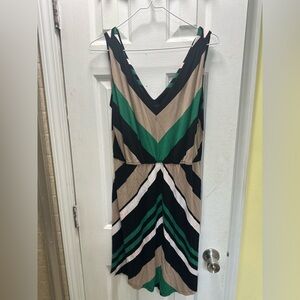 I. N. Studio Sleeveless Chevron Maxi Dress Size XL